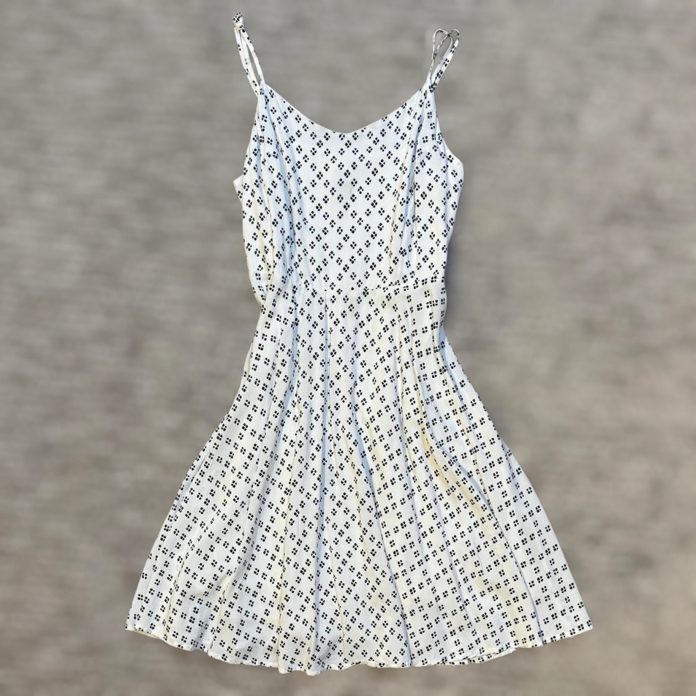 Old Navy A-Line Thin Strap Dress / Black White Pattern / Size XL / EUC - Picture 2 of 6